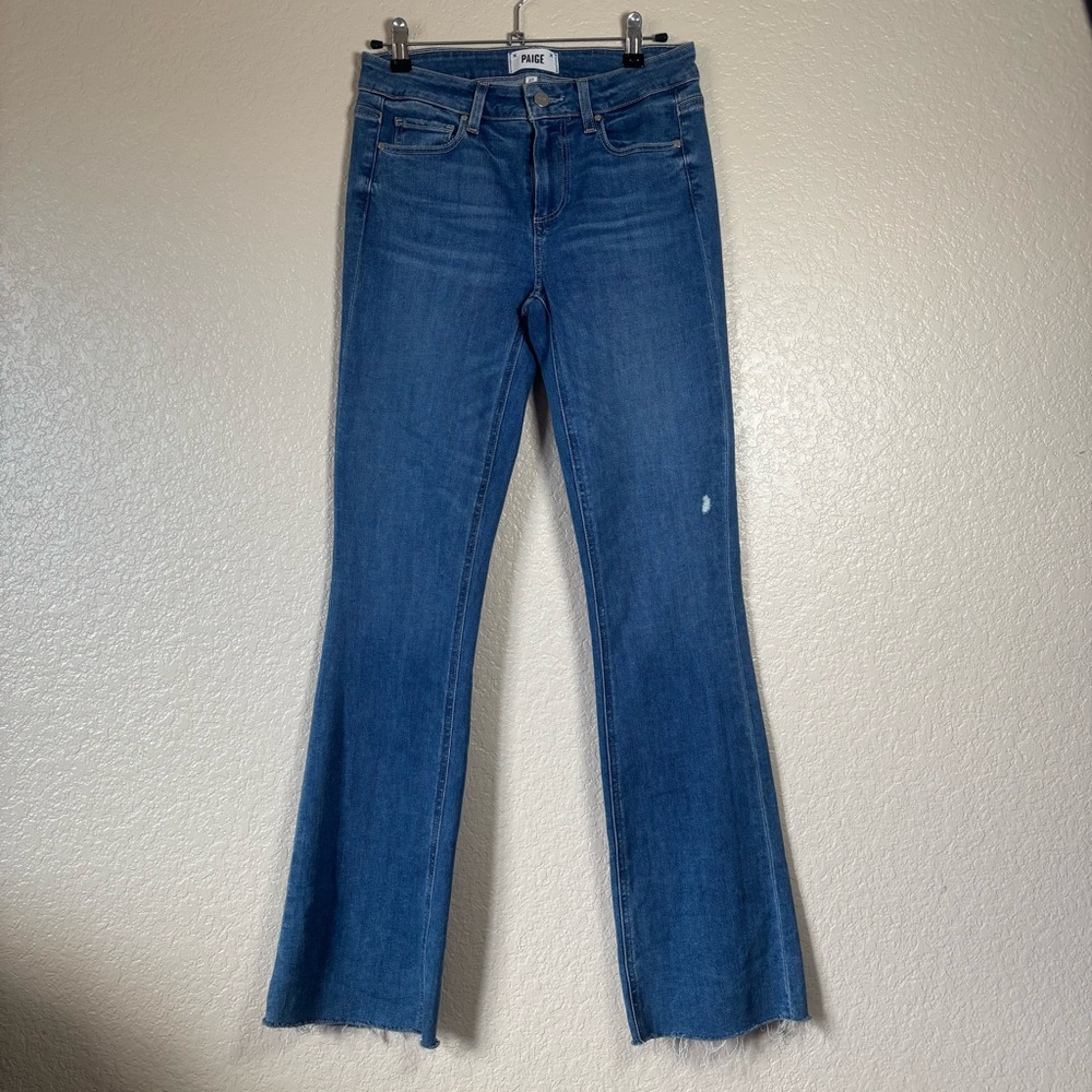 Bootcut w/ Distressed Hem Jeans
